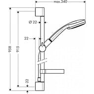   Hansgrohe Croma 100 Multi/Unica'C ( , , ,  90) 27774000