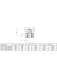   3/4" VALTEC    , VT.122.N.05