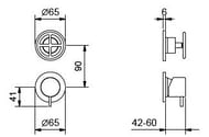    Fantini Fontane Bianche ,  2  Matt Gun Metal 47P5P685B