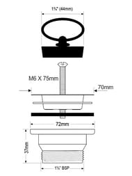   McAlpine (.  D-70)  ,  1 1/2" MRSKW2