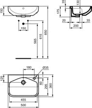  Ideal Standard i life S 50  (500360175)     T458801