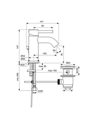 Ideal Standard CERALINE    BC203U4 , .76, ./