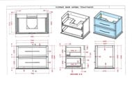    Cezares TIFFANY (74x46x55) , 2 , Bianco Opaco 54948