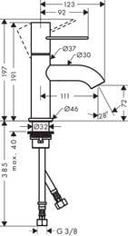  Axor Uno 38021820   ,  , . 