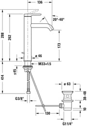  Duravit C.1       ,  136 C11030001010