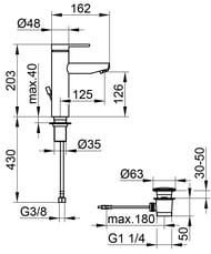    Keuco Plan blue 126 , ,  ,  53902 010002