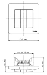  Systeme Electric BLANCA  . 3- c.05, 10A, 250B,  BLNVS100501