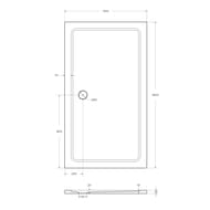     CEZARES (160090035)  TRAY-M-AH-160/90-35-W