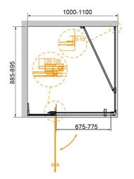   CEZARES SLIDER (9001000-11001950) AH-1-90-100/110-C-Cr  /