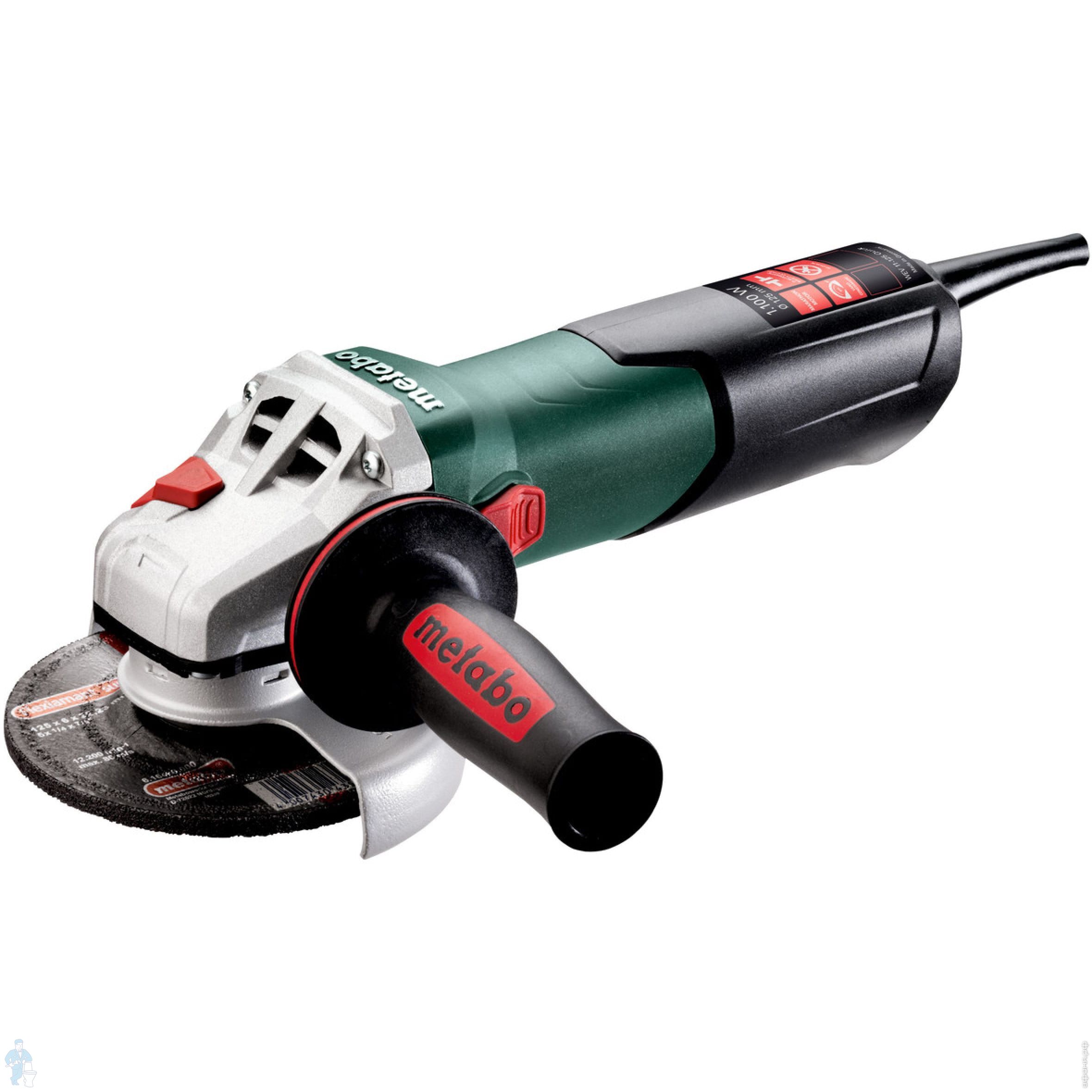 Шлифмашина METABO WEV 11-125 Quick угловая, электрическая, 1.1кВт, 125мм  2800-10500об/мин, M14, кейс | Афоня.рф