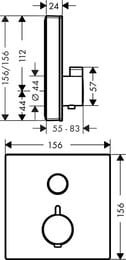  Hansgrohe ShowerSelect 15737400 ,  1 ,  , /