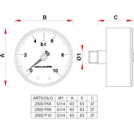  Far, 0-10 , 1/4", D63, .. (.), .FA 2500 10