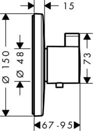  Hansgrohe Ecostat S Highflow 15756000 , , 