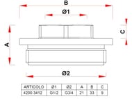  FAR 3/4"1/2"  FK 4200 3412