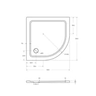     CEZARES (90090035)  TRAY-M-R-90-550-35-W 