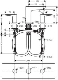  Hansgrohe Talis E 71733000    3 ,   , 