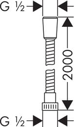   Hansgrohe Metaflex 2    28264000