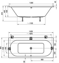   RAVAK CITY SLIM 180x80 ,  