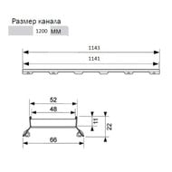    1200 TECEdrainline "plate II" 601272