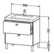  c  Duravit Brioso (800480701) , 1 .  .,   BR4701O1022