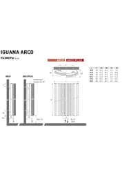 - JAGA Iguana Arco H180 L51, 1366 , : - ARCW0.180051.001/MM/SP