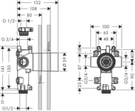   Axor Citterio E Trio 36770180  - , 2 