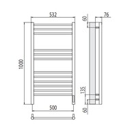  TERMINUS  12 532x1000x400 sensor quick touch,  