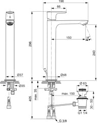    Ideal Standard Connect Air Vessel A7025AA ,   , 