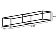    Cezares CADRO (140x4630)  CADRO-140/46/30-1C-SO-MET