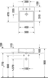  Duravit Vero Air 500470 . ., , 1 .  .,   23525000001