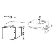    Duravit L-Cube 420400547 1 ,   LC583102222