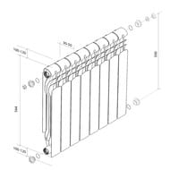   ROYAL THERMO Revolution Bimetall 500 (56464080) 1280, 8 , 