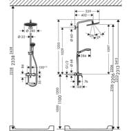   Hansgrohe Croma Select 280 Air 1jet Showerpipe  . ,  26791000