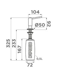  Omoikiri OM-02-P-BL  4975018