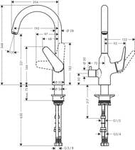  Hansgrohe Focus M42   220       71803000