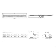      ACO Showerdrain C L=785 h=92,   9010.88.02