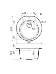  Omoikiri MIYA 50R-WH (505490230) , ,  4993506