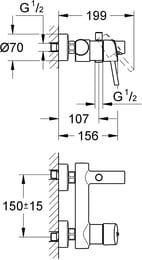  Grohe Concetto 32211001  ,  ,    1/2"