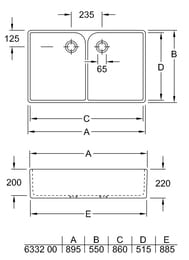   Villeroy&Boch O.NOVO 633200R1 (900550) , 