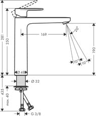    Hansgrohe Vernis Blend 71582000  190,   , 