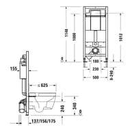  Duravit DuraSystem 5001148155    WD1020000000