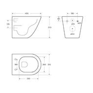   BelBagno Sfera-R (490x370x360) ,  BB046CHR  