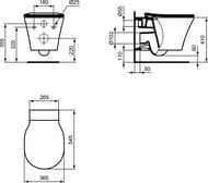 Ideal Standard  ProSys +  CONNECT AIR Rimless +   K819501PA15