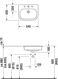    DURAVIT D-CODE 545435180   .,  0337540000