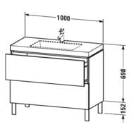    Duravit L-Cube 1000698480 2 , 1 .  .,   LC6938O181