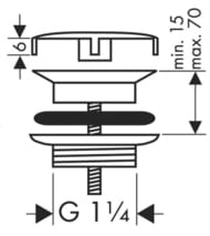 Hansgrohe      1 1/4" 50001670  