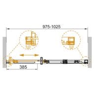   CEZARES DUET SOFT (1000x1950) BF-1-100-C-Cr-R  ,  