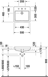  .  DURAVIT VERO 500465170 1 .  ., 0315500000