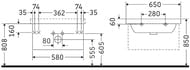    Duravit DuraStyle 650480458 ,   DS006005353