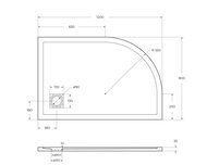     BELBAGNO TRAY-MR-UNO-RH-120/80-550-35-W-R-CR ,